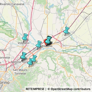 Mappa Via Torino, 10032 Chivasso TO, Italia (5.185)