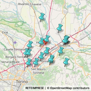 Mappa Via Irene Karcher, 10088 Volpiano TO, Italia (7.03316)