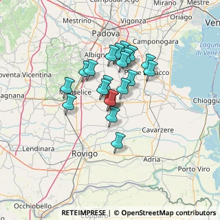 Mappa 35023 Bagnoli di Sopra PD, Italia (10.3585)