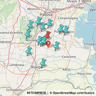 Mappa 35023 Bagnoli di Sopra PD, Italia (11.83714)
