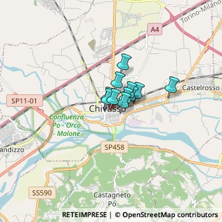 Mappa Via Torino, 10034 Chivasso TO, Italia (0.72091)
