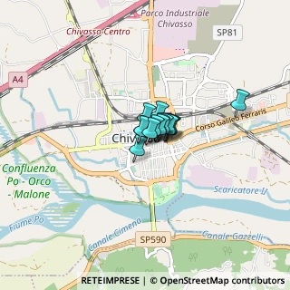 Mappa Via Torino, 10034 Chivasso TO, Italia (0.28143)