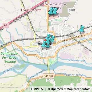 Mappa Via Torino, 10034 Chivasso TO, Italia (0.86636)