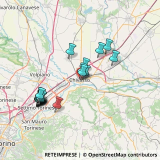 Mappa Via Torino, 10034 Chivasso TO, Italia (7.758)
