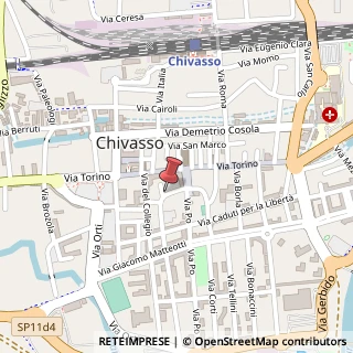 Mappa Via Teodoro II, 12, 10034 Chivasso, Torino (Piemonte)