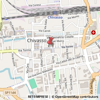 Mappa Via Torino, 48, 10034 Chivasso, Torino (Piemonte)