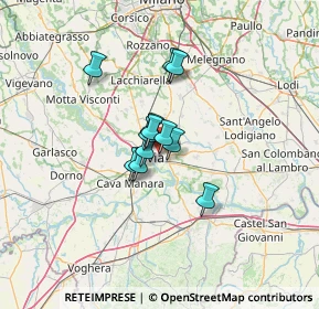 Mappa Via Vercelli, 27100 Pavia PV, Italia (7.72917)