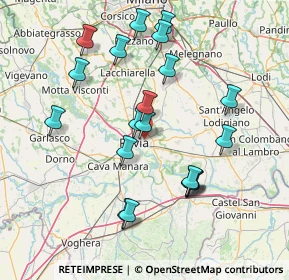 Mappa Via Vercelli, 27100 Pavia PV, Italia (15.2585)