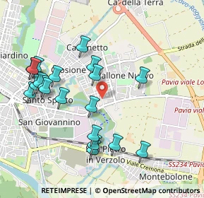 Mappa Via Vercelli, 27100 Pavia PV, Italia (1.05)