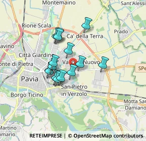 Mappa Via Vercelli, 27100 Pavia PV, Italia (1.27667)