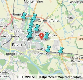 Mappa Via Vercelli, 27100 Pavia PV, Italia (1.39833)