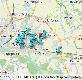 Mappa Via Vercelli, 27100 Pavia PV, Italia (1.47385)