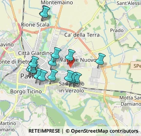Mappa Via Vercelli, 27100 Pavia PV, Italia (1.72813)