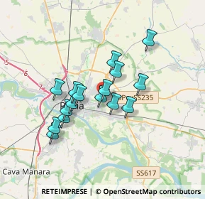 Mappa Via Vercelli, 27100 Pavia PV, Italia (2.74375)