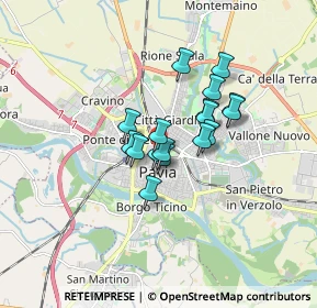 Mappa Via Liutprando, 27100 Pavia PV, Italia (1.11588)