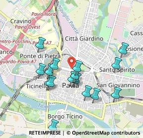 Mappa Via Liutprando, 27100 Pavia PV, Italia (0.91063)