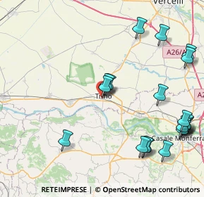 Mappa Trino Vercellese, 13039 Trino VC, Italia (10.47)