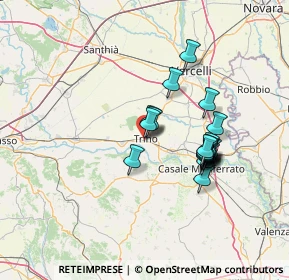 Mappa Trino Vercellese, 13039 Trino VC, Italia (11.777)