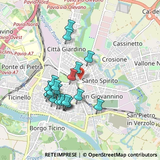 Mappa Viale Canton Ticino, 27100 Pavia PV, Italia (0.8635)