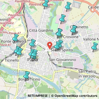 Mappa Viale Canton Ticino, 27100 Pavia PV, Italia (1.14167)