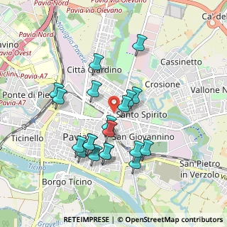 Mappa Viale Canton Ticino, 27100 Pavia PV, Italia (0.8575)
