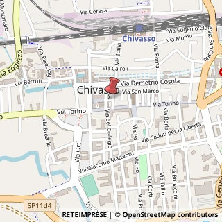 Mappa Piazza Beato Angelo Carletti, 1/C, 10034 Chivasso, Torino (Piemonte)