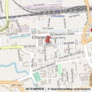 Mappa Via torino 13, 10034 Chivasso, Torino (Piemonte)