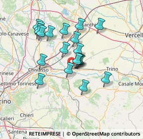 Mappa Via G. Scappino, 13044 Crescentino VC, Italia (11.919)