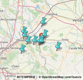 Mappa Via G. Scappino, 13044 Cascinotti VC, Italia (9.43182)