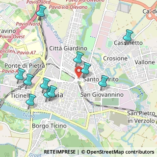 Mappa Via Scannini, 27100 Pavia PV, Italia (1.14818)