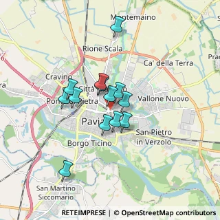 Mappa Via Scannini, 27100 Pavia PV, Italia (1.28615)