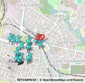 Mappa Via Scannini, 27100 Pavia PV, Italia (0.5775)