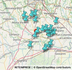 Mappa Via Scannini, 27100 Pavia PV, Italia (12.167)