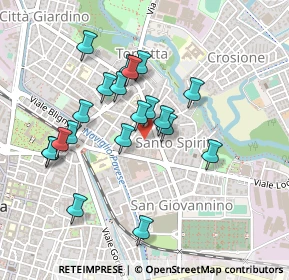 Mappa Via Ferrini, 27100 Pavia PV, Italia (0.4175)