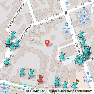 Mappa Via Ferrini, 27100 Pavia PV, Italia (0.1)