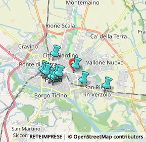 Mappa Via Ferrini, 27100 Pavia PV, Italia (1.30385)
