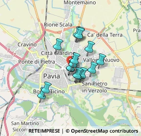 Mappa Via Ferrini, 27100 Pavia PV, Italia (1.12813)