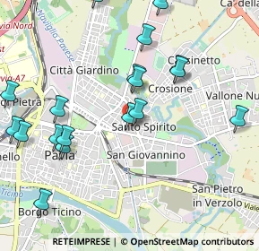 Mappa Via Ferrini, 27100 Pavia PV, Italia (1.17722)