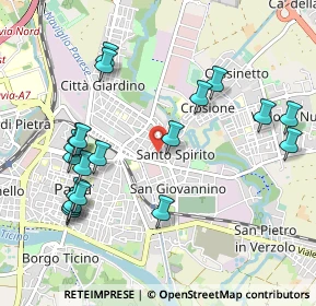 Mappa Via Ferrini, 27100 Pavia PV, Italia (1.1165)