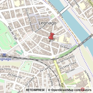 Mappa via P. D. Frattini, n. 62, 37045 Legnago VR, Italia, 37045 Legnago, Verona (Veneto)