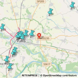 Mappa Piazzale Fortunato Bianchi, 27100 Pavia PV, Italia (6.08923)