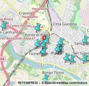 Mappa Viale Trieste, 27100 Pavia PV, Italia (0.9775)