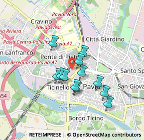 Mappa Viale Trieste, 27100 Pavia PV, Italia (0.66917)