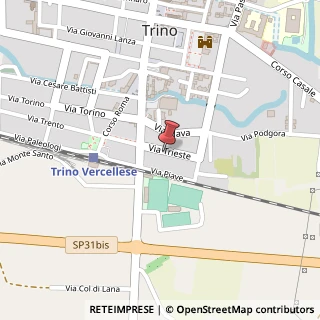 Mappa Via Trieste, 6, 13039 Trino, Vercelli (Piemonte)