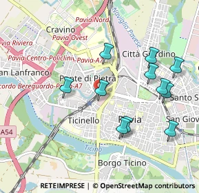 Mappa Via Trieste, 27100 Pavia PV, Italia (0.98727)
