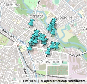 Mappa Via Mario Pettenghi, 27100 Pavia PV, Italia (0.2555)