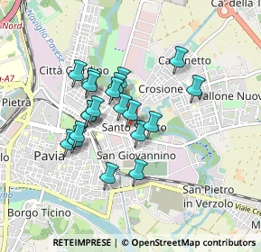 Mappa Via Mario Pettenghi, 27100 Pavia PV, Italia (0.6895)