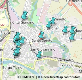 Mappa Via Mario Pettenghi, 27100 Pavia PV, Italia (1.162)