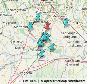 Mappa Via Mario Pettenghi, 27100 Pavia PV, Italia (7.99917)