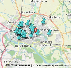 Mappa Via Mario Pettenghi, 27100 Pavia PV, Italia (1.517)